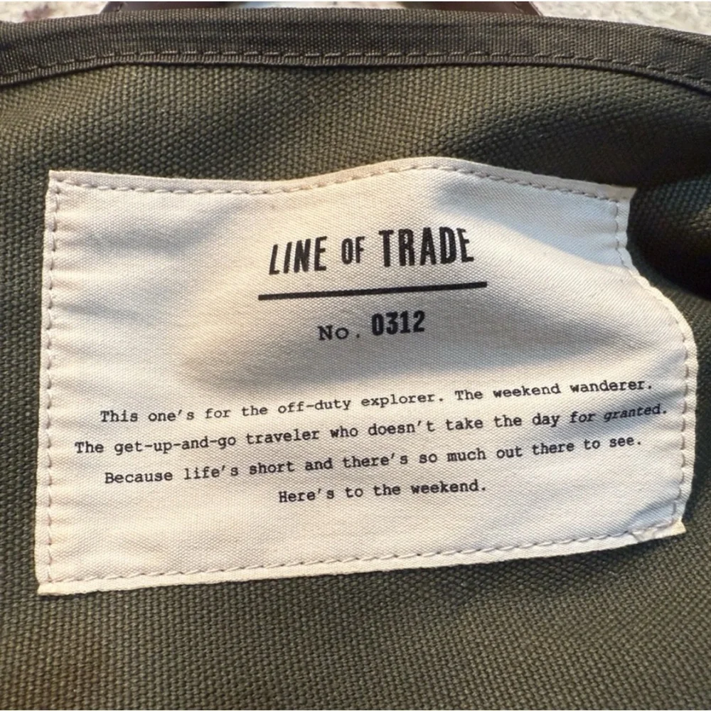 Men’s Line of Trade Weekender Duffel with Brown Leather Trim